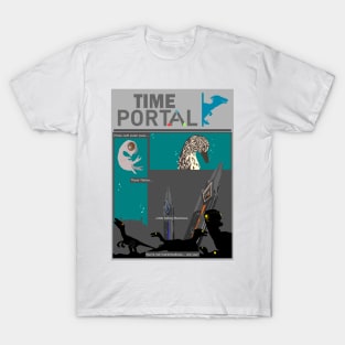 Time Portal Page 1 W Text T-Shirt